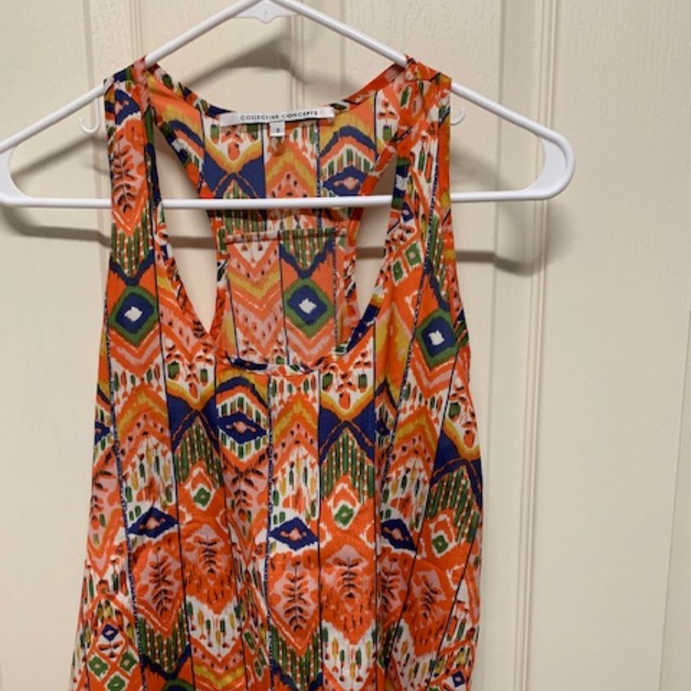 Collective Concept Tribal Pattern Racerback Tank